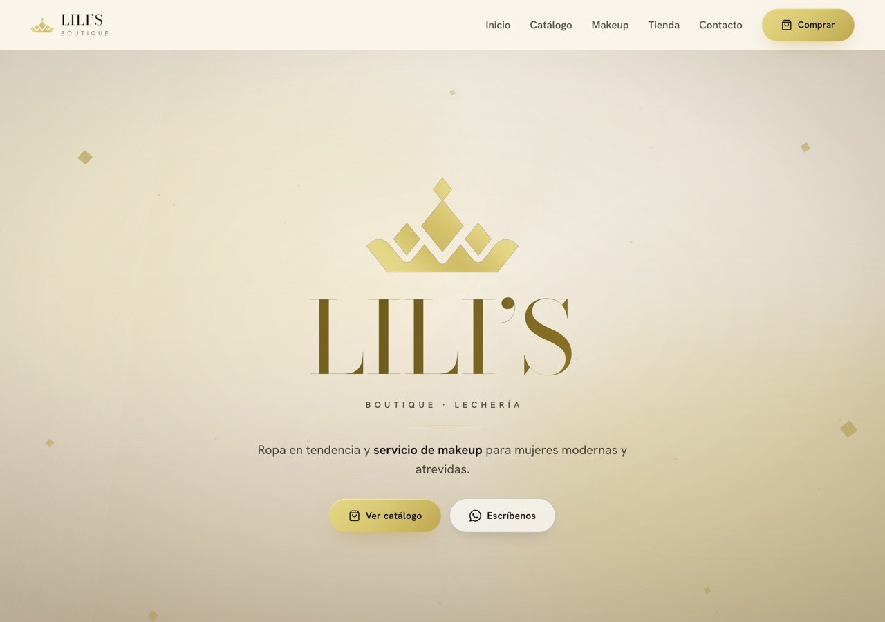 Lili's Boutique online store, built by Bracmort